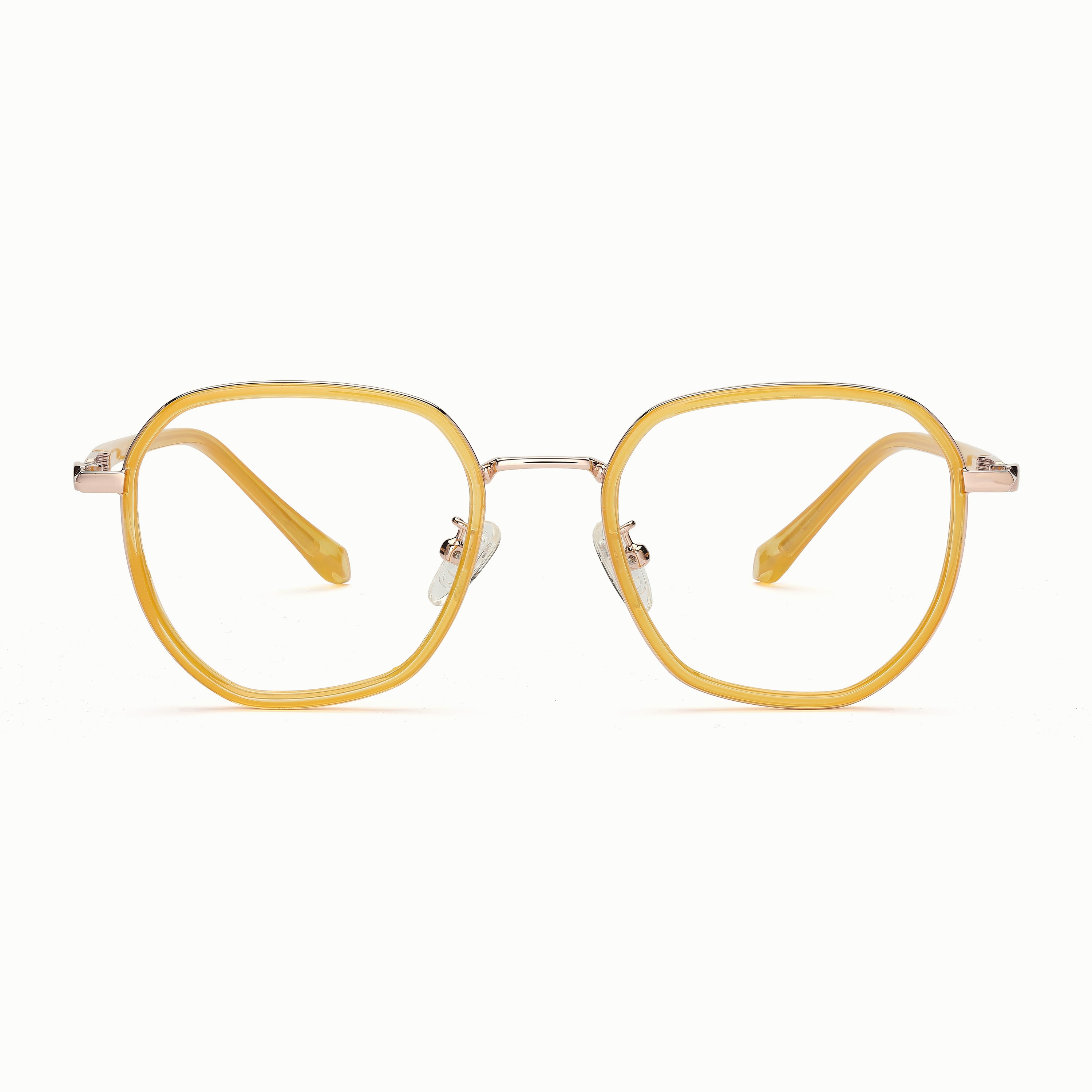 Emerson geometric prescription glasses #colour_amber