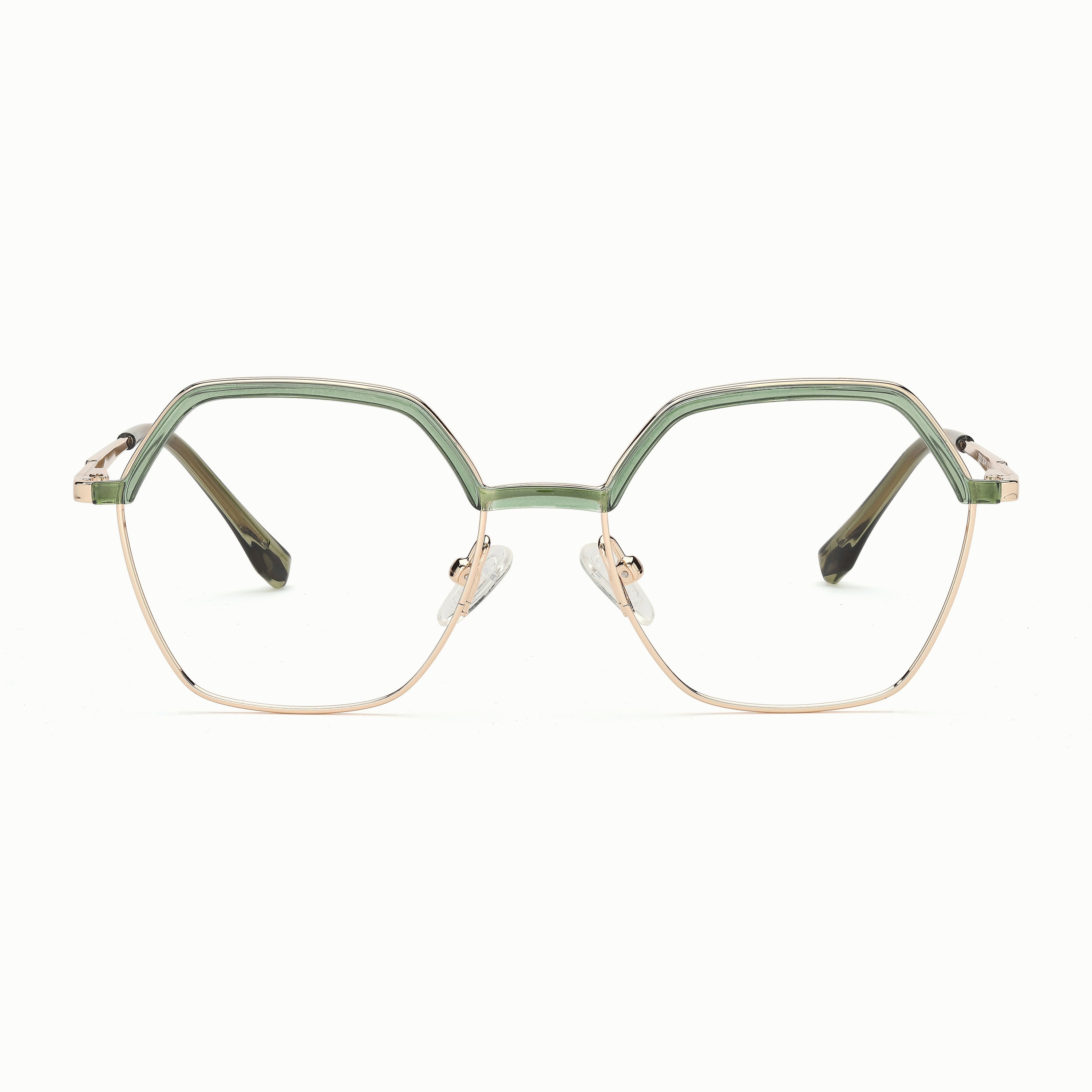 Sinclair geometric prescription glasses #colour_moss