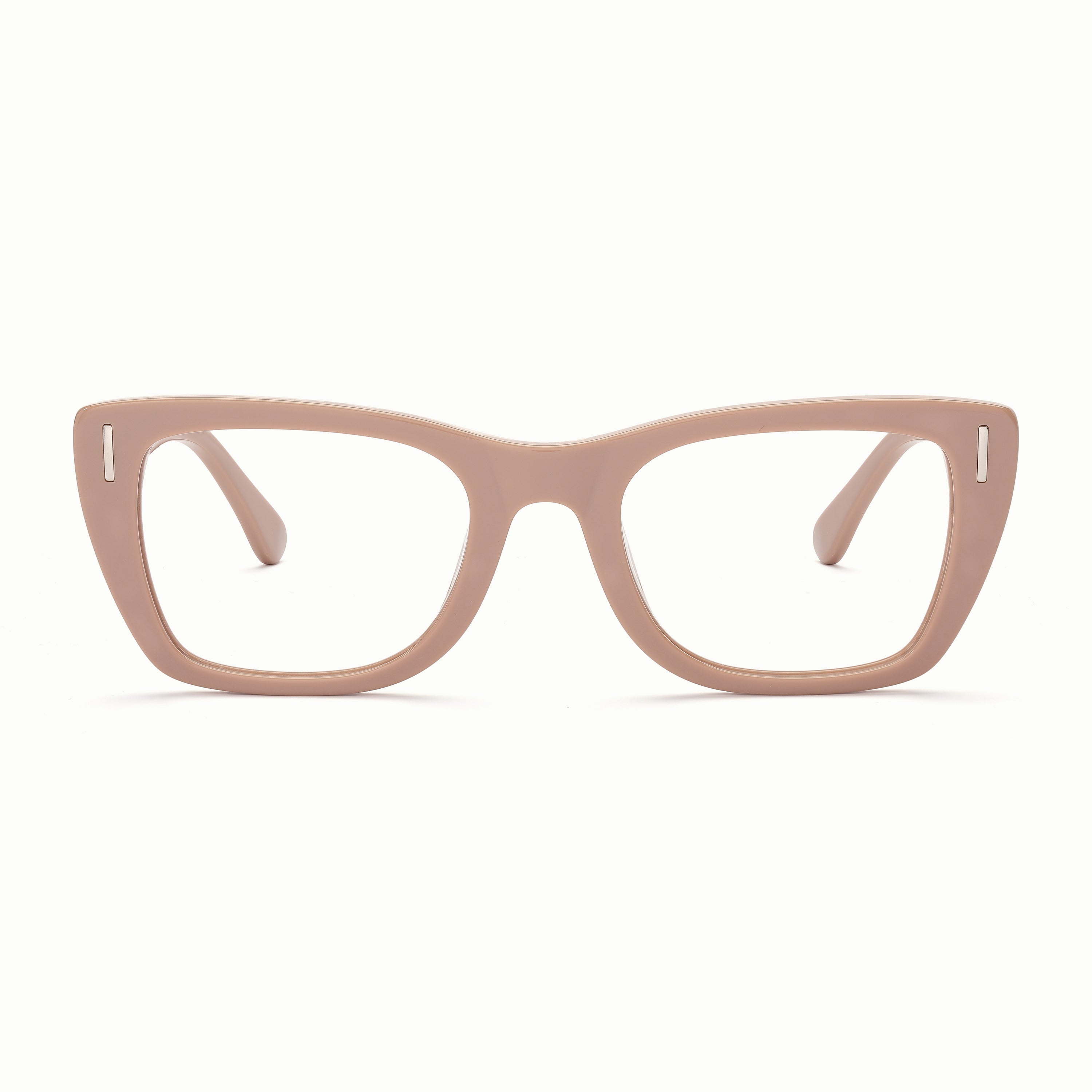 Drayton rectangular prescription glasses #colour_rose