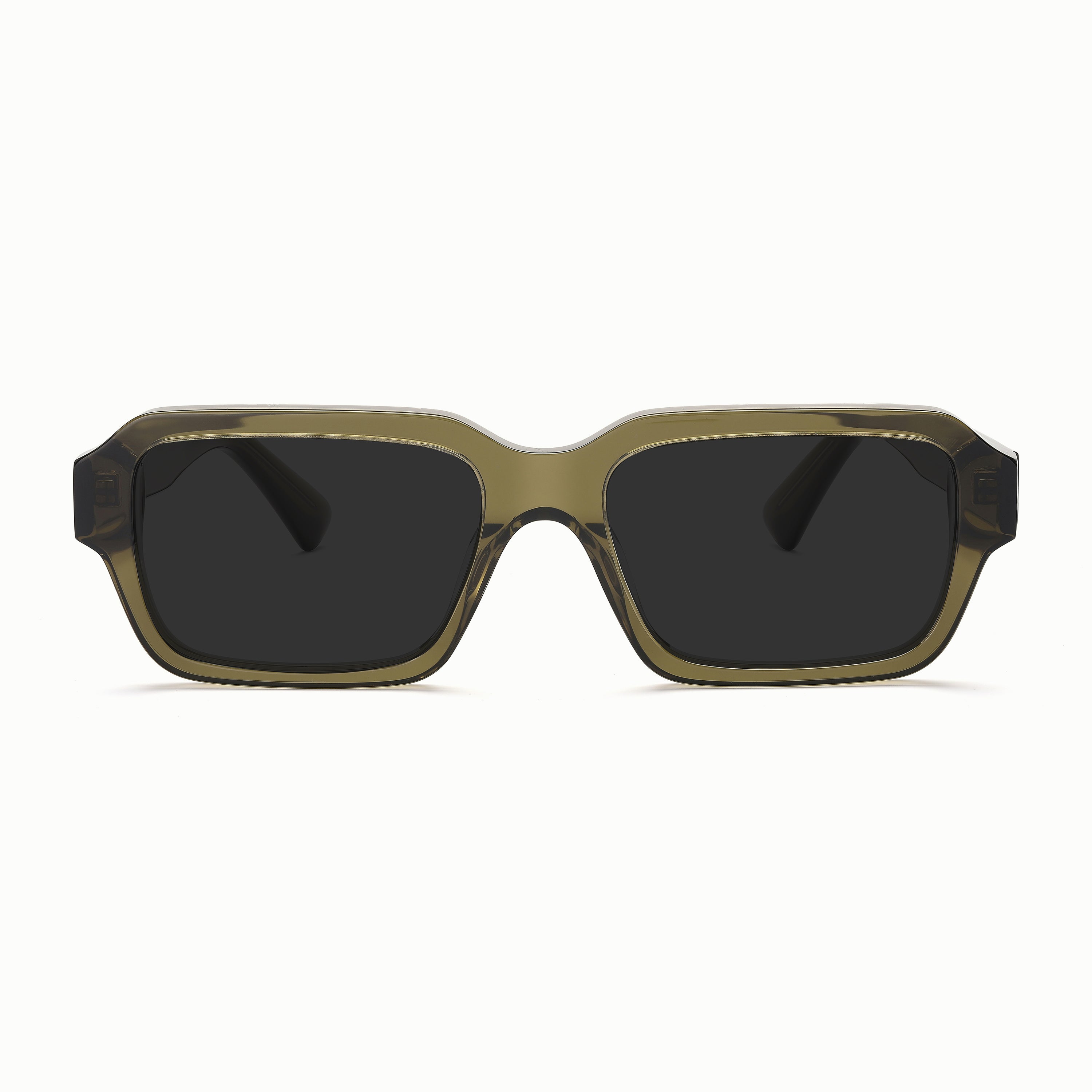 Livingston rectangular prescription glasses #colour_moss