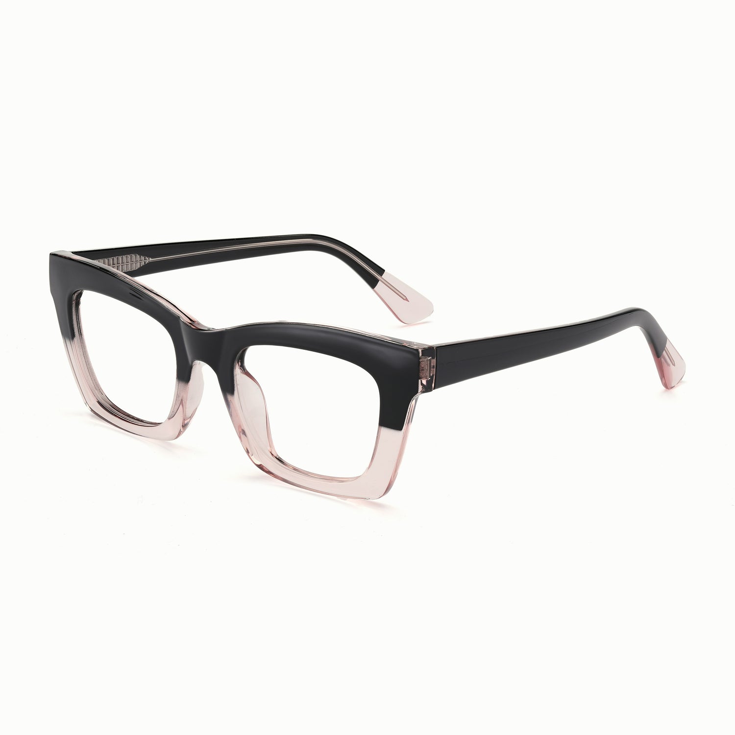 two-tone cat-eye prescription glasses 