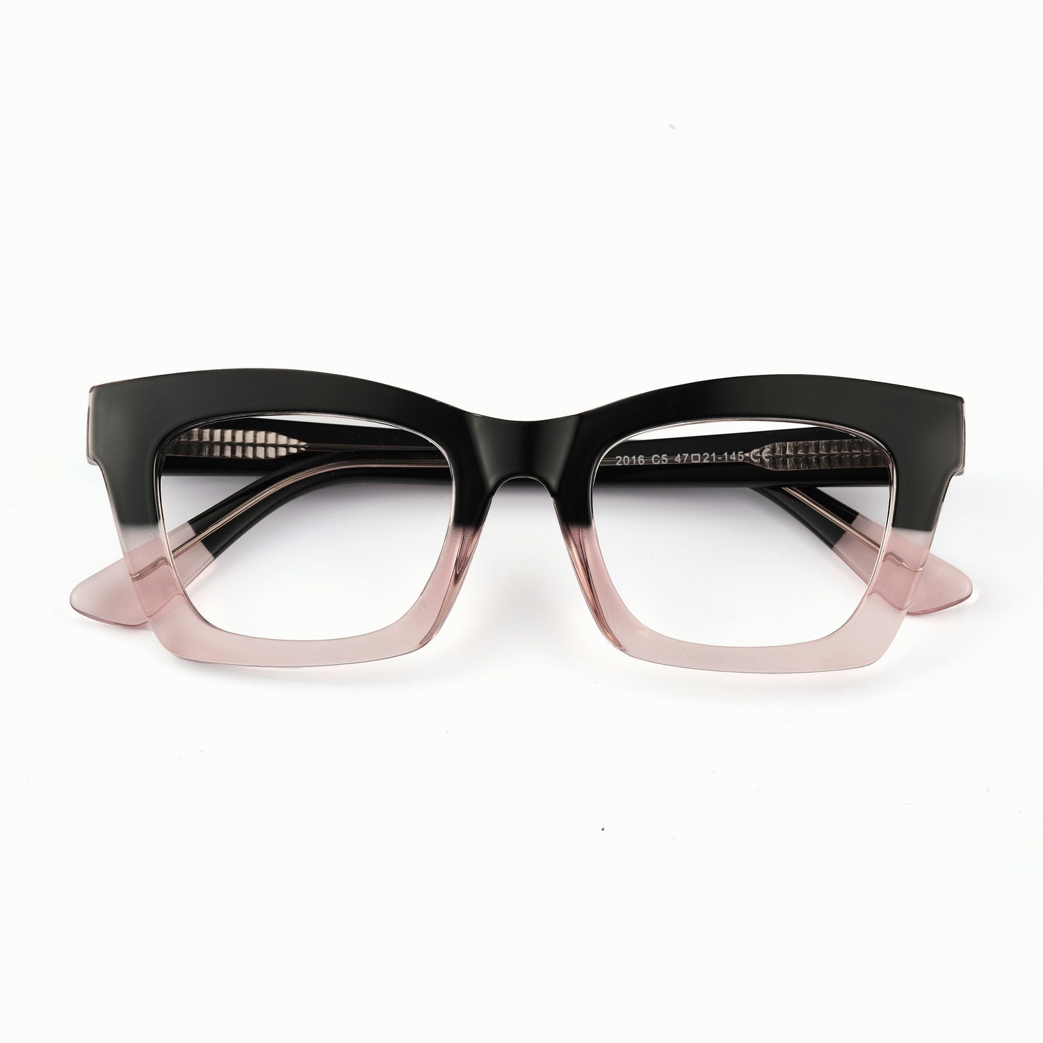 two-tone cat-eye prescription glasses 