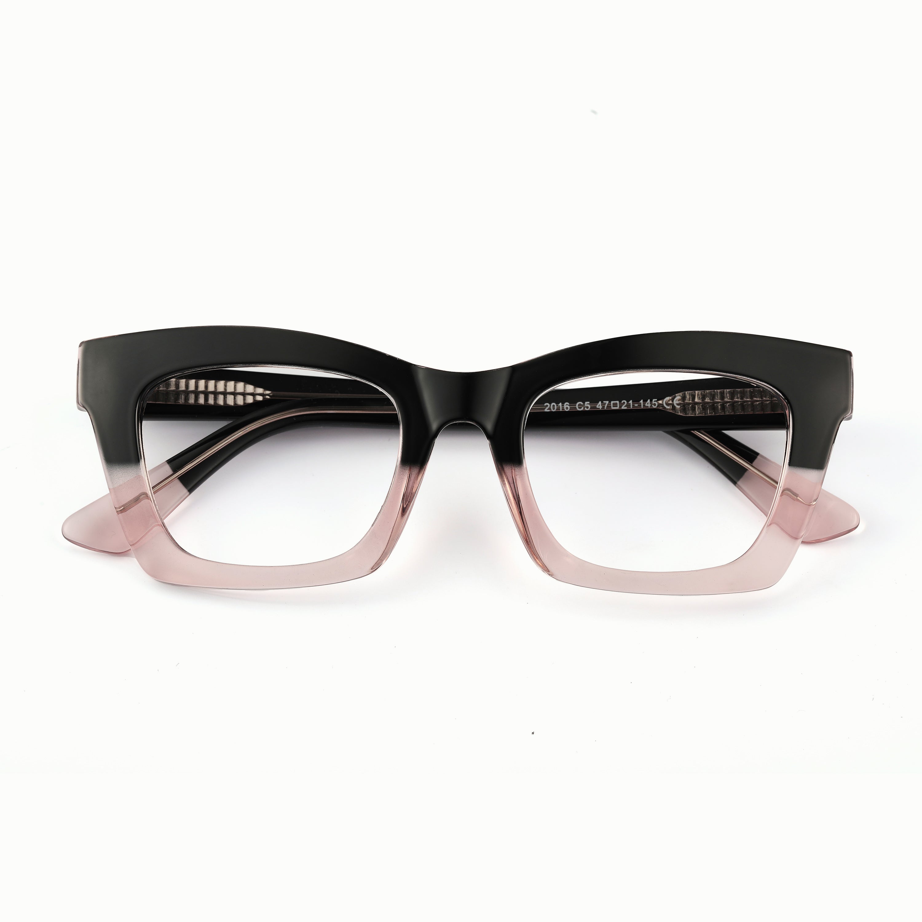 two-tone cat-eye prescription glasses 