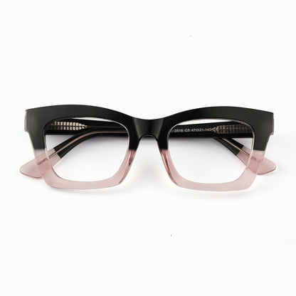 two-tone cat-eye prescription glasses 