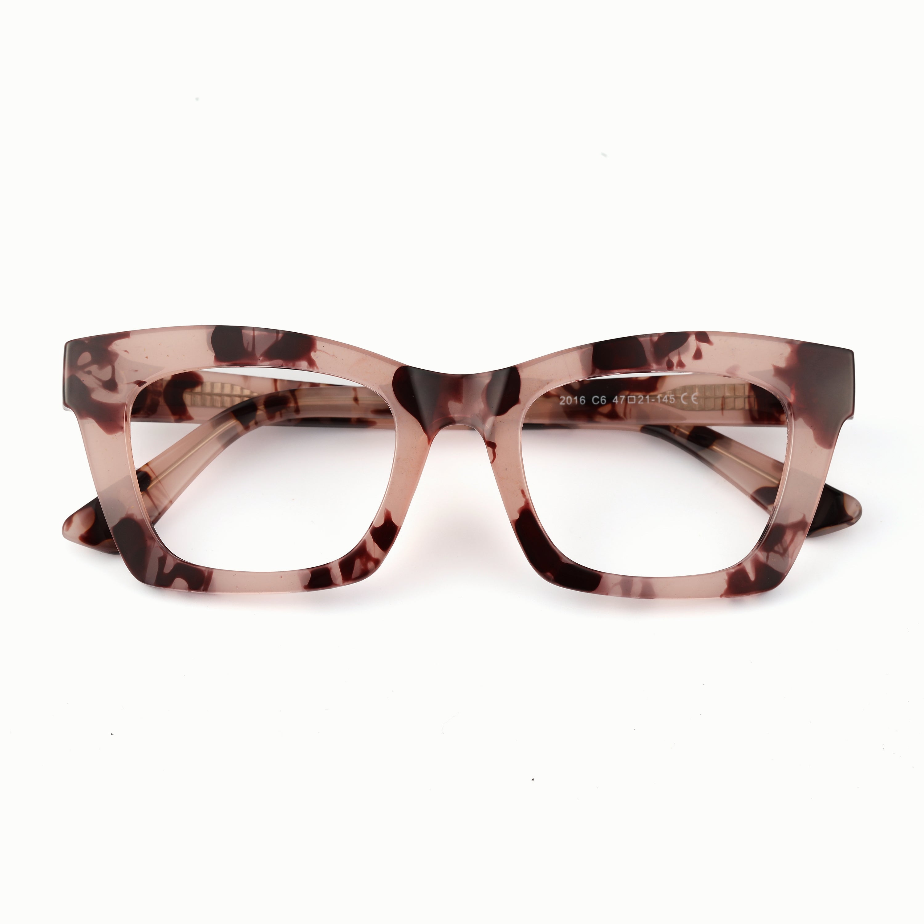 two-tone cat-eye prescription glasses 
